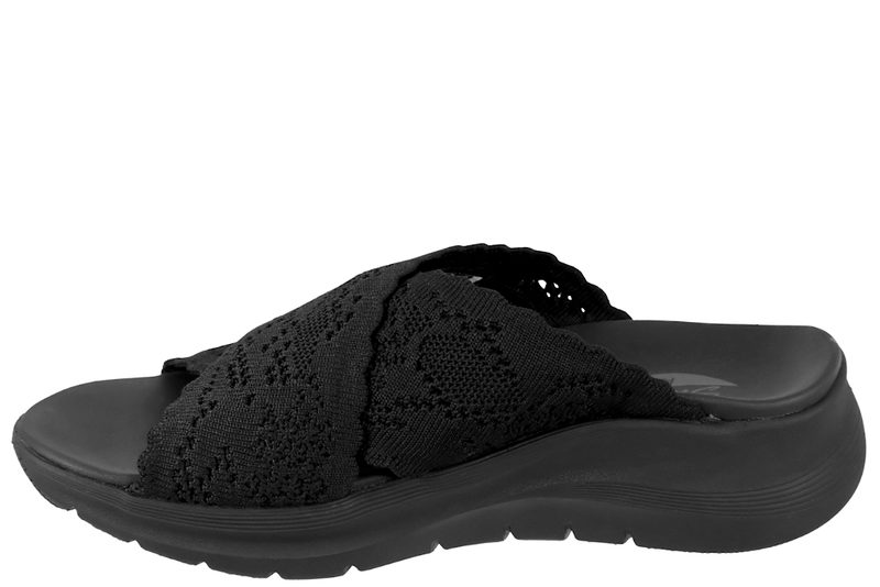 SKECHERS ARCH FIT 2.0 SANDAL STILL THE ONE BLACK SLENTERS
