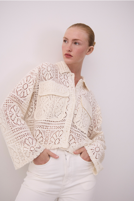 Vila witte dames vest