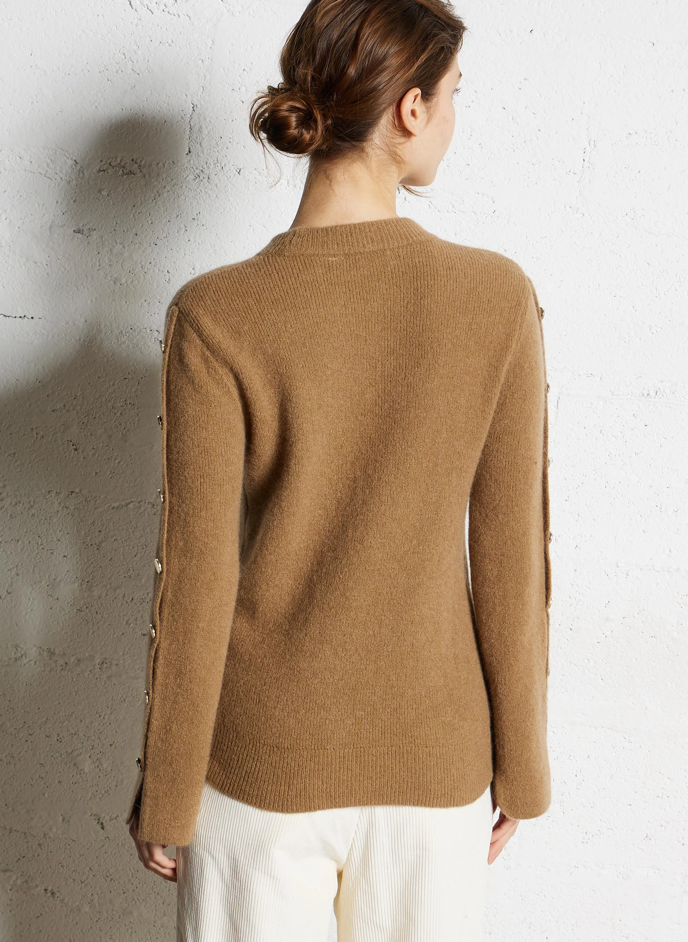 ARISTIDE - Pull droit col rond | Marron