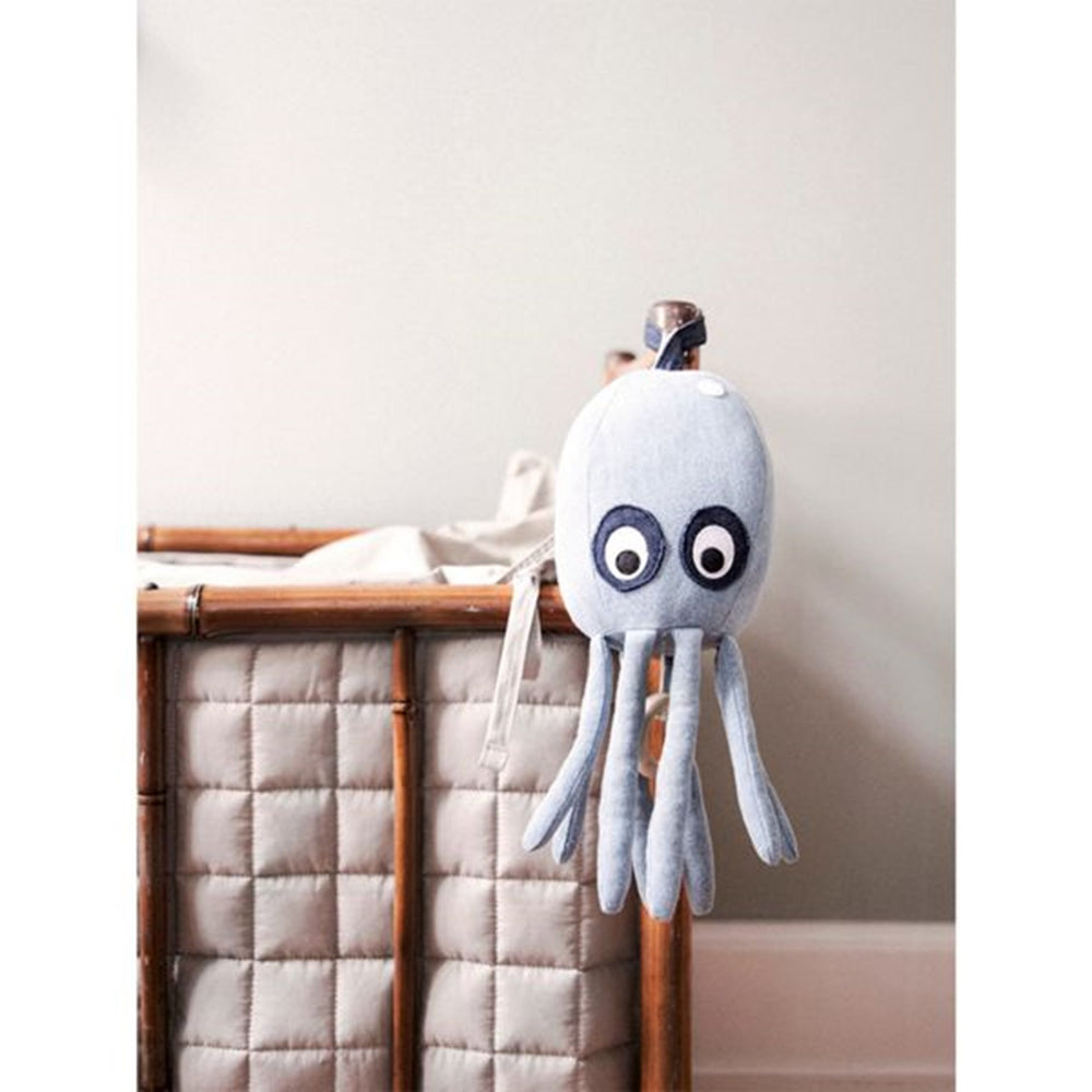 Music Mobile Octopus Denim - Ferm Living → Luksusbaby.dk