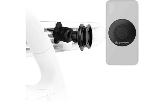 Silwy x Fidlock MAGNET-Vakuum-Handyhalterung Universal für Auto-Lüftungsgitter inkl. Magnet-Vakuum Patch