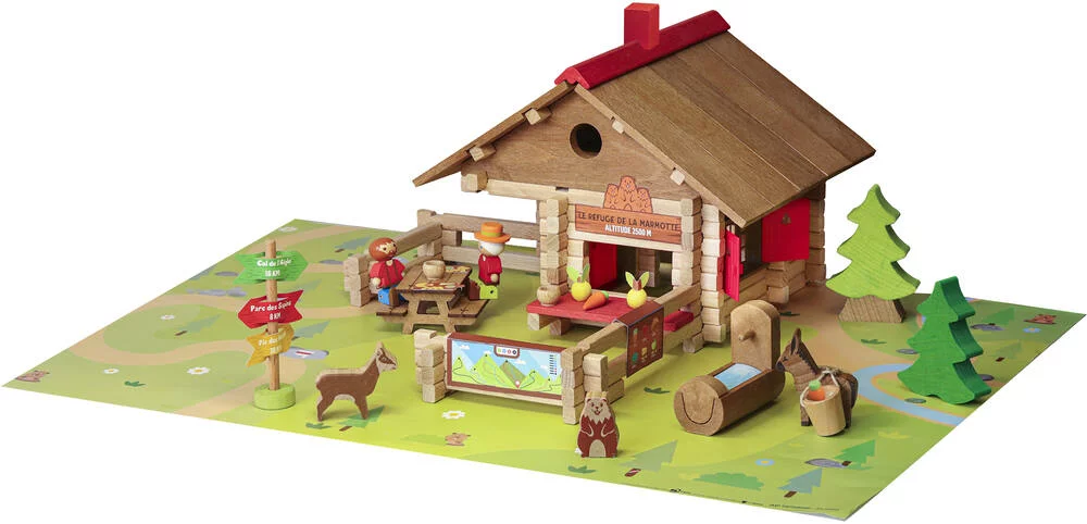 LE REFUGE DE LA MARMOTTE EN BOIS - 150 PIECES