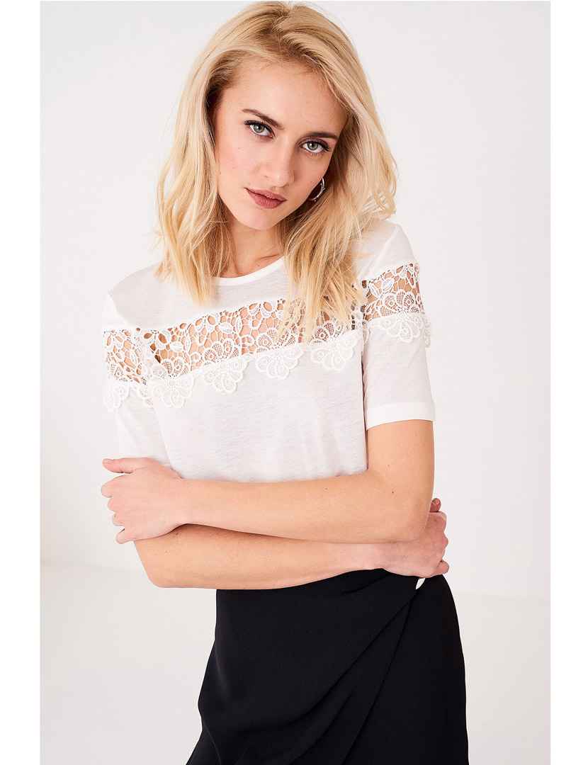White Lace T-Shirt