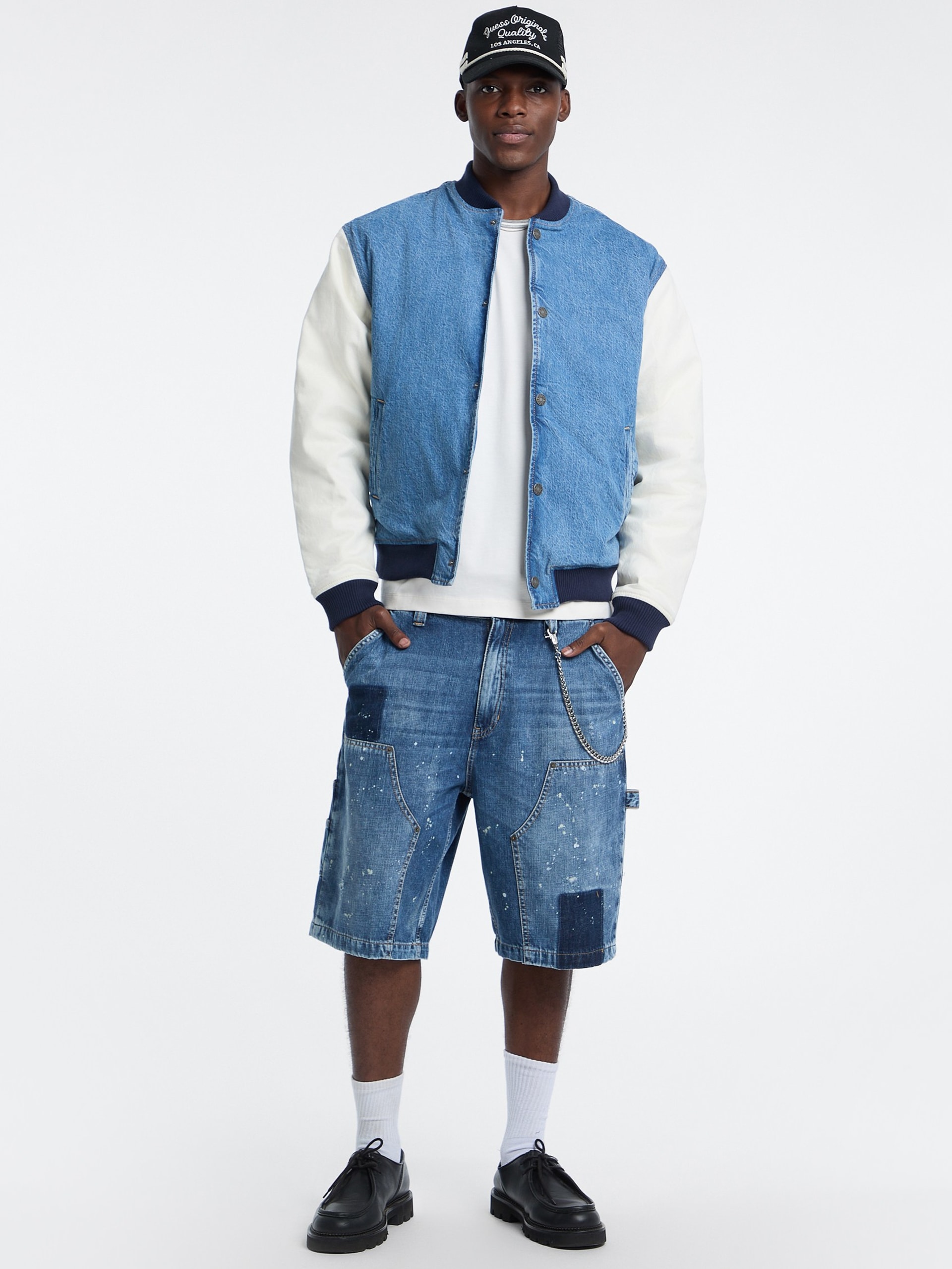 Jaqueta estilo colegial jeans