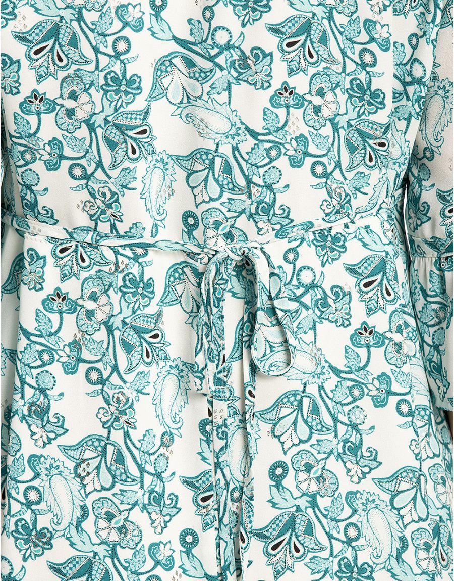 Robe habillée turquoise