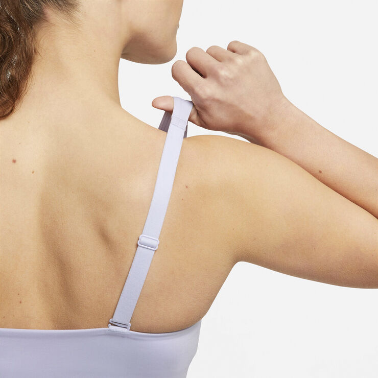 Nike Indy Plunge Cutout Medium Support Sports Bh Blå