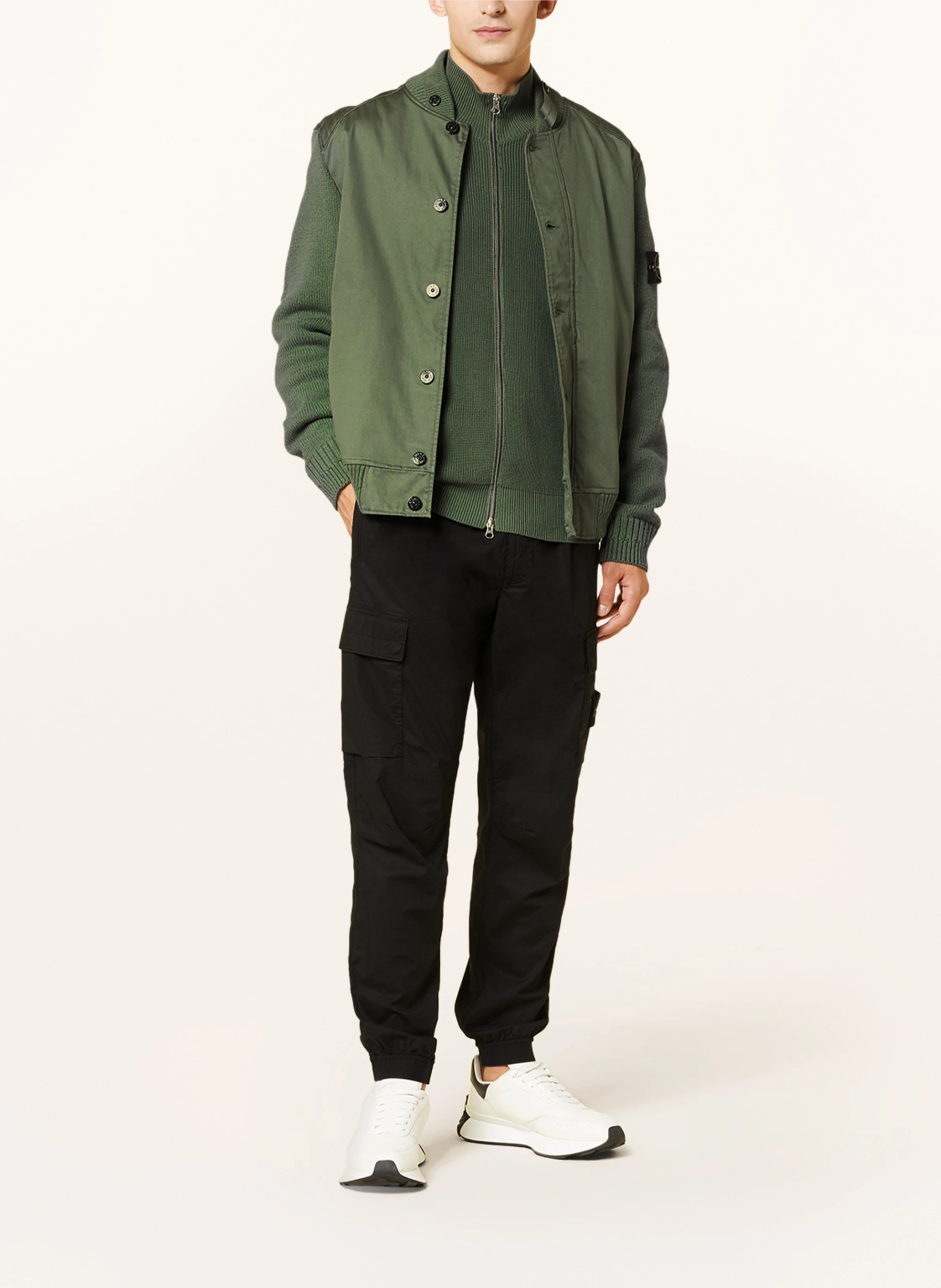 STONE ISLAND Blouson im Materialmix