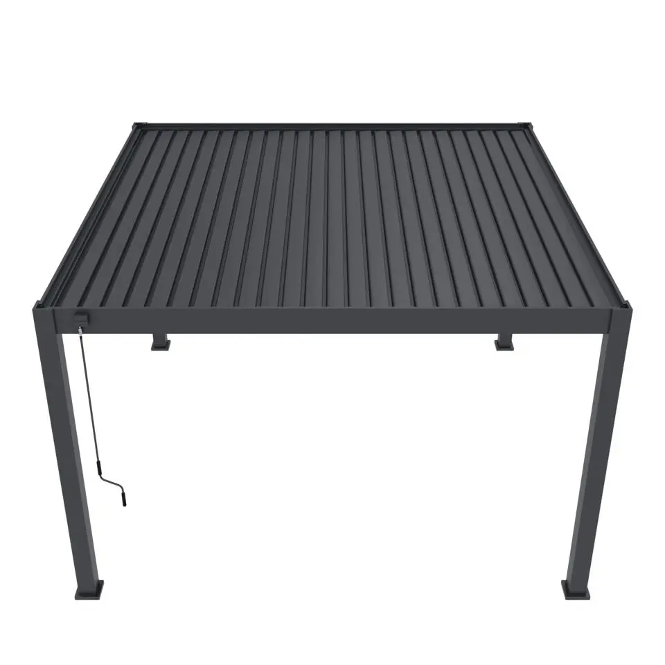 Orion Premium overkapping - 400 x 400 cm - Antraciet