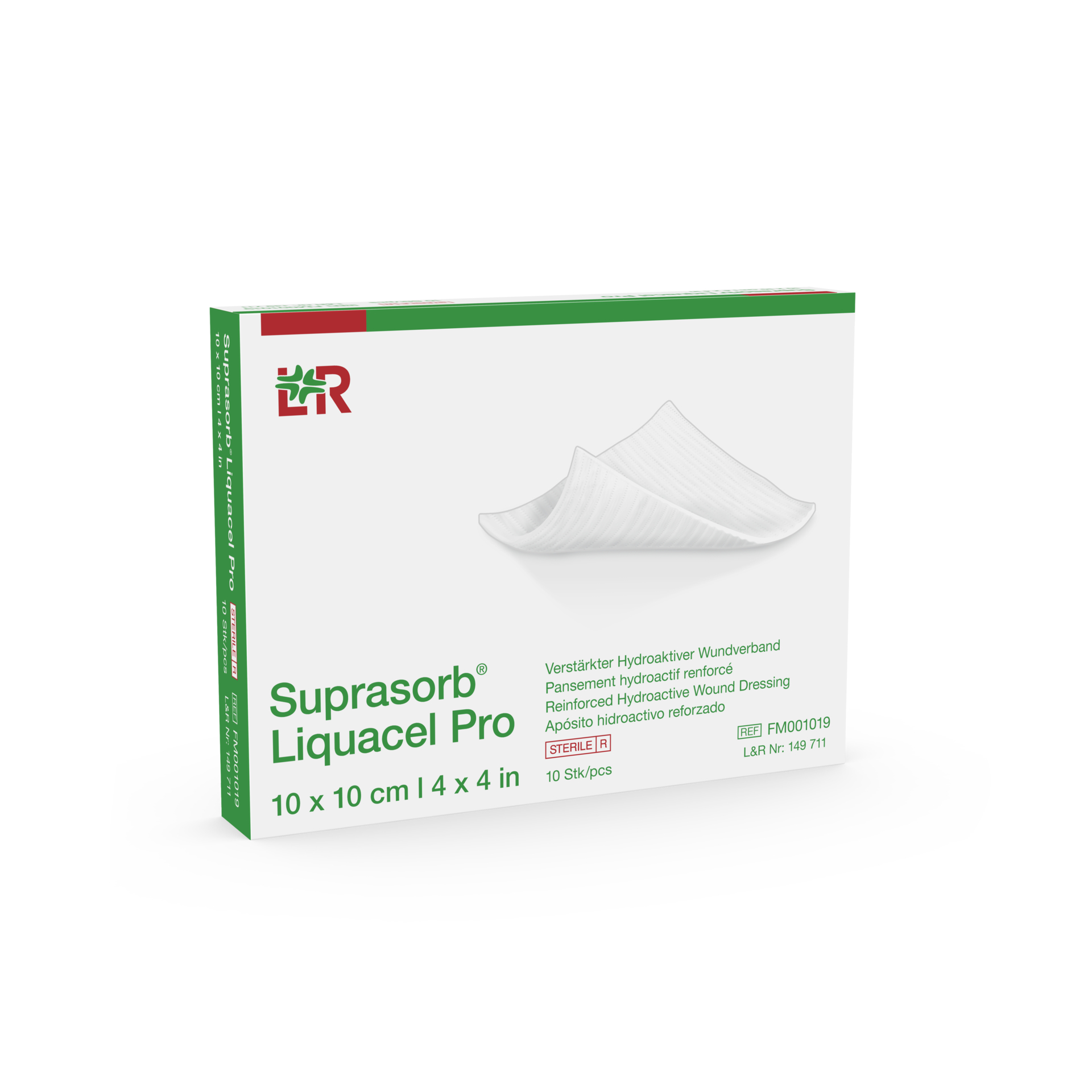 SUPRASORB Liquacel Pro<br>10 Stück, 10x10cm