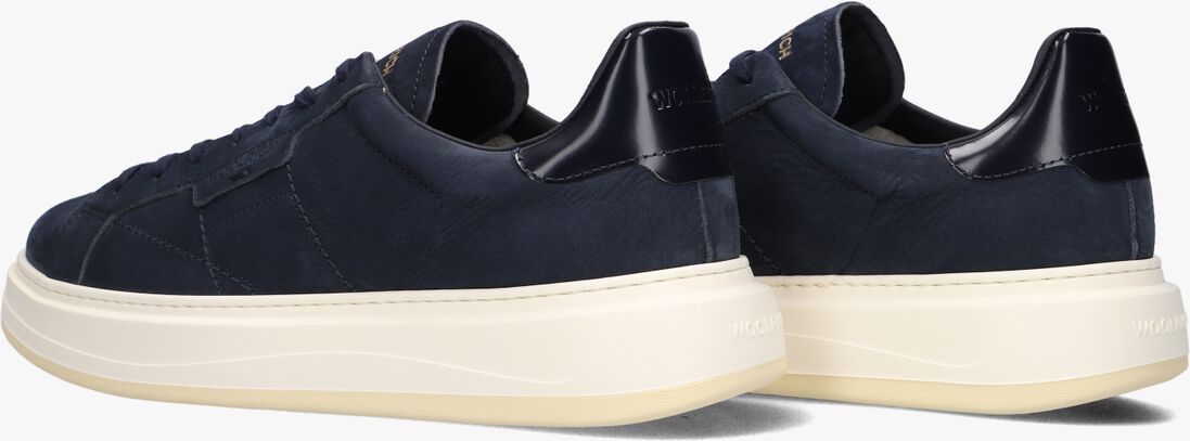 blauwe woolrich lage sneakers arrow man milled nabuk