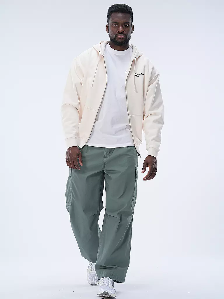KARL KANI Sweatjacke creme