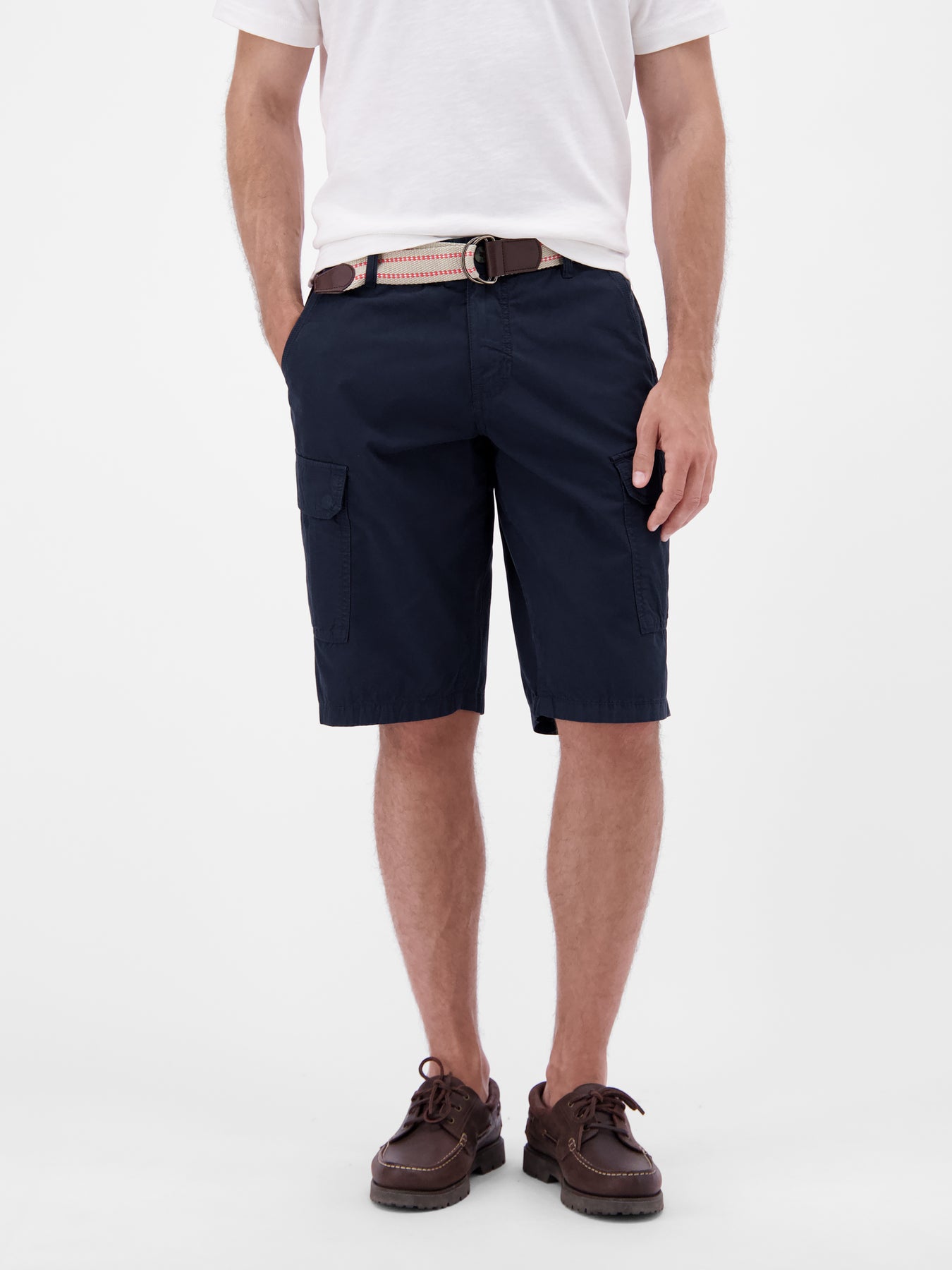 Cargo-Bermuda mit Gürtel