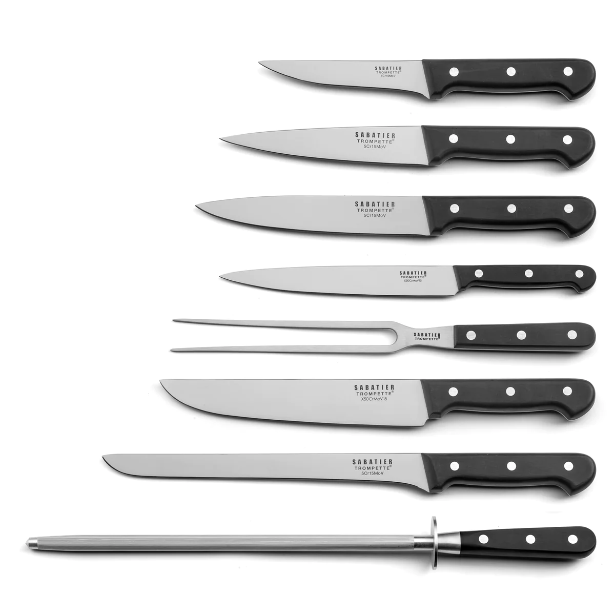 Universal - Trousse 8 couteaux de cuisine Sabatier Trompette