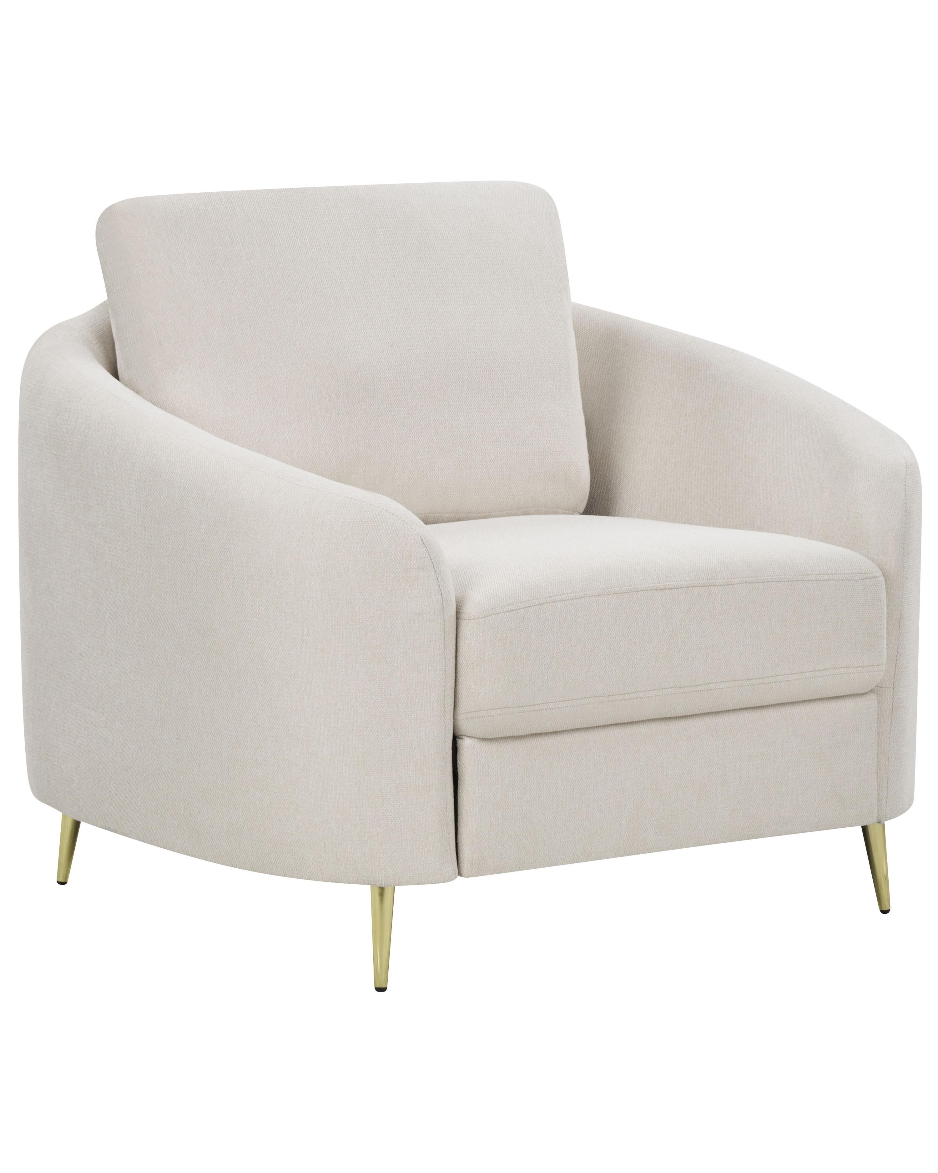 Fauteuil TROSA Stof Lichtbeige