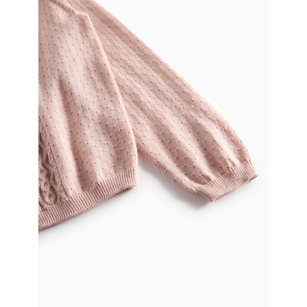Køb MarMar Modal Mix Cable Faded Rose Tilda Strik Cardigan