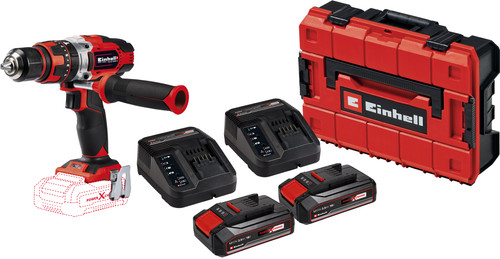 Einhell TE-CD 18/48 Li-i Solo 2,5 Ah Accu (2x) E-Case S-F Starterspakket