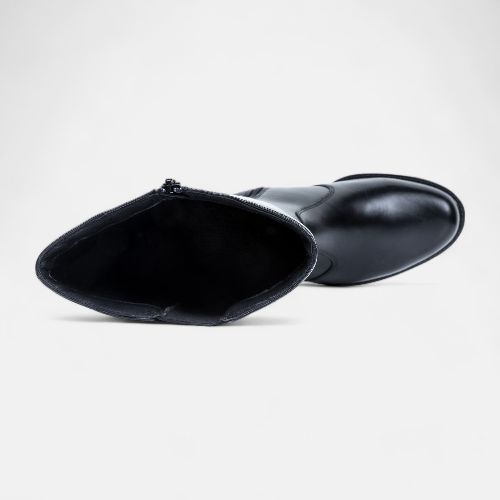 Bottes Femme en cuir noir