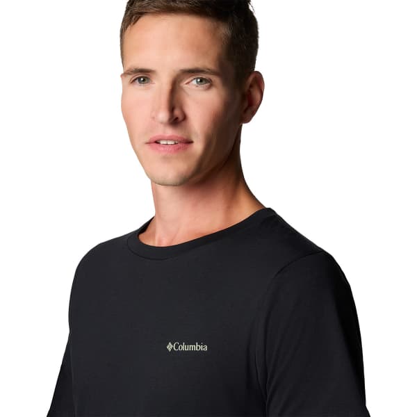 T-shirt COLUMBIA RAPID RIDGE BACK GRAPHIC TEE II BLACK/BUTTON BADGE