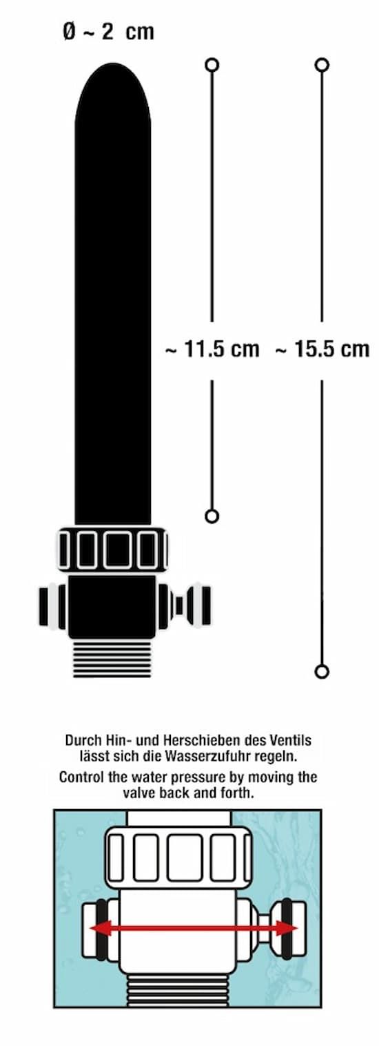 You2Toys - Intimdusche aus Aluminium für den Duschschlauch