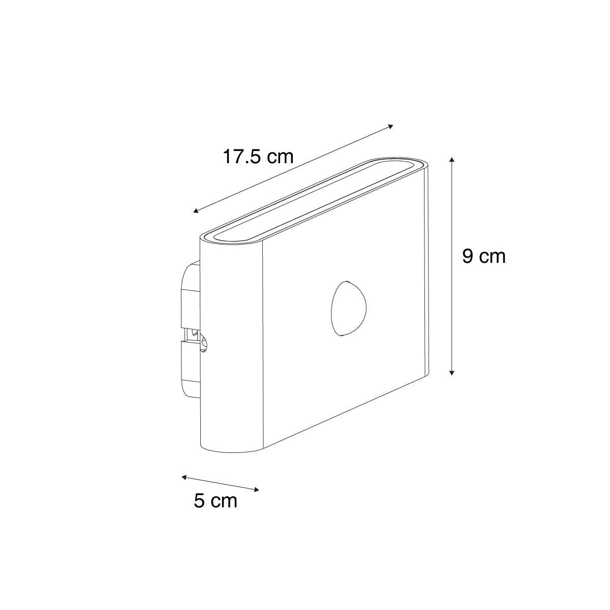 QAZQA Wandlamp zwart 4-stap sensor magnetisch incl. LED oplaadbaar -