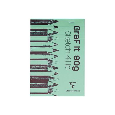 Clairefontaine Graf It - Carnet de croquis - 80 feuilles - A5 - 90 gr - disponible dans différentes couleurs