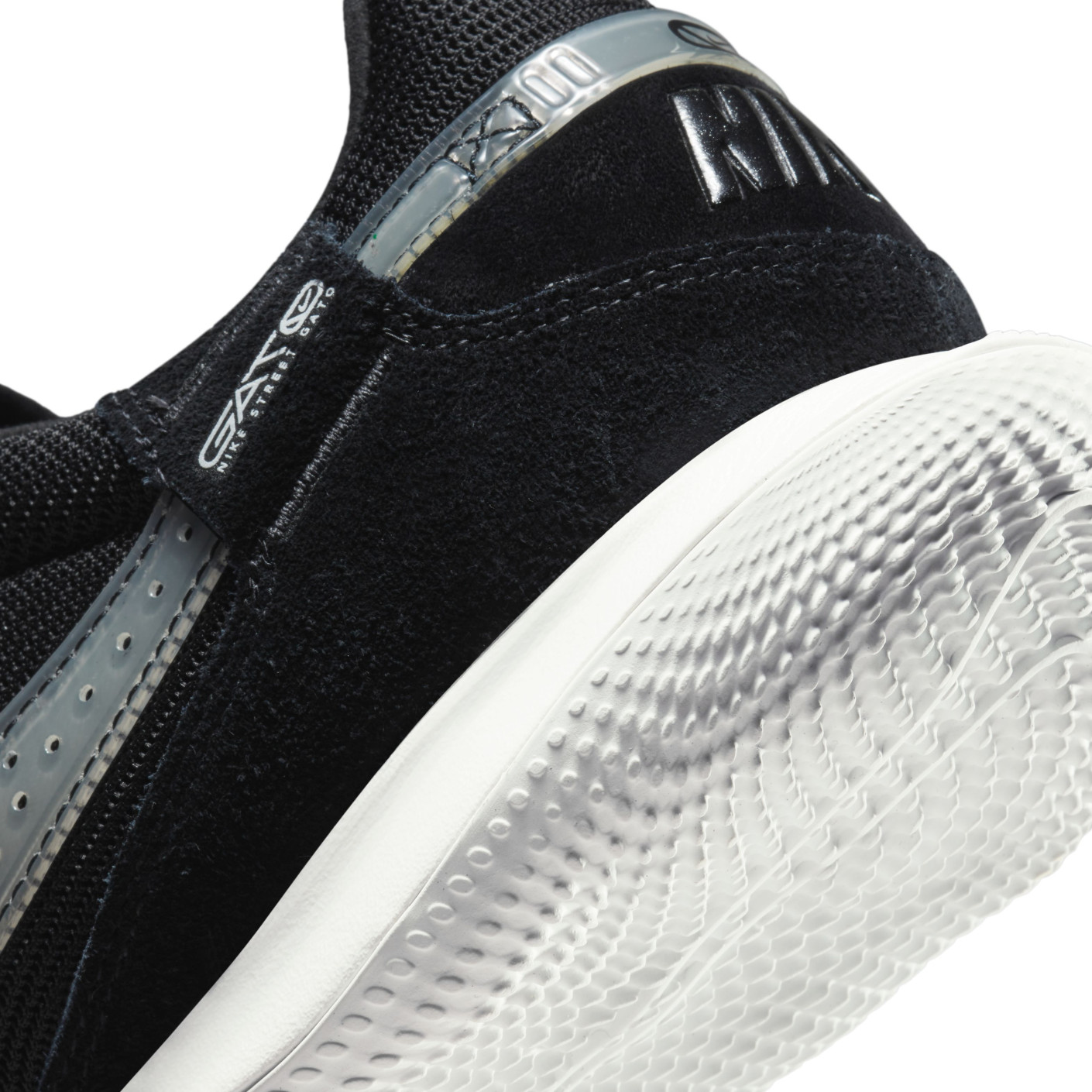 Nike Street Gato Straatvoetbalschoenen Zwart Grijs Wit