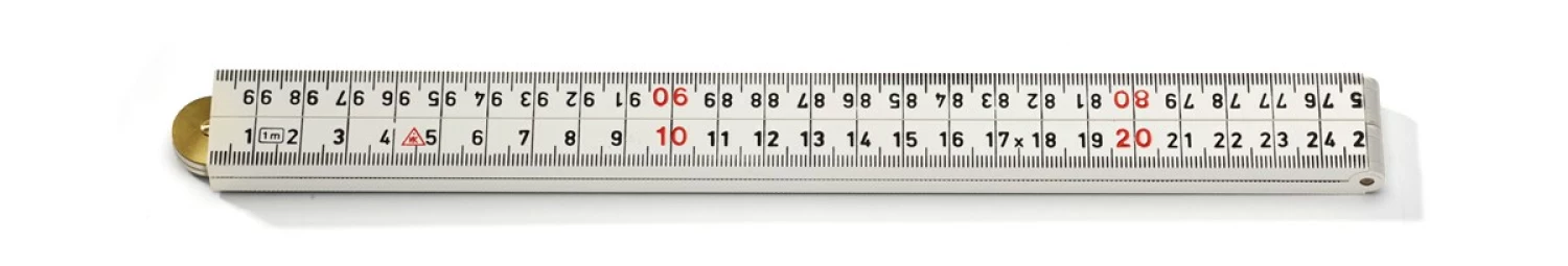 Hultafors G59-1-4-12 Timmermansduimstok - ABS - Wit - 1m