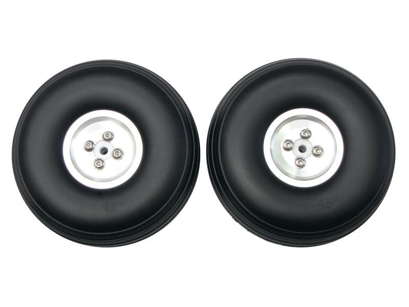 OEM Flugmodellrad mit Alufelge 114 mm, 2 Stück Räder für Modellflugzeuge
