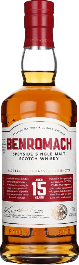 BENROMACH 15 YEARS SINGLE MALT 70CL