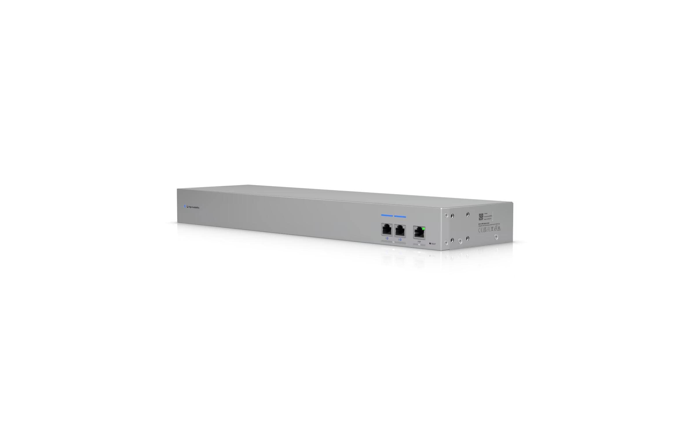 UniFi Switch USW-WAN-RJ45 4 Port<br>10 GbE WAN Switch für den redundanten Betrieb zweier UniFi Gateways mit einem Internetanschluss