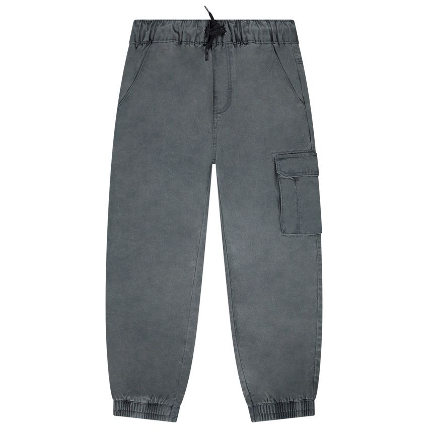 Pantalon style cargo en lyocell pour garçon - Kaki