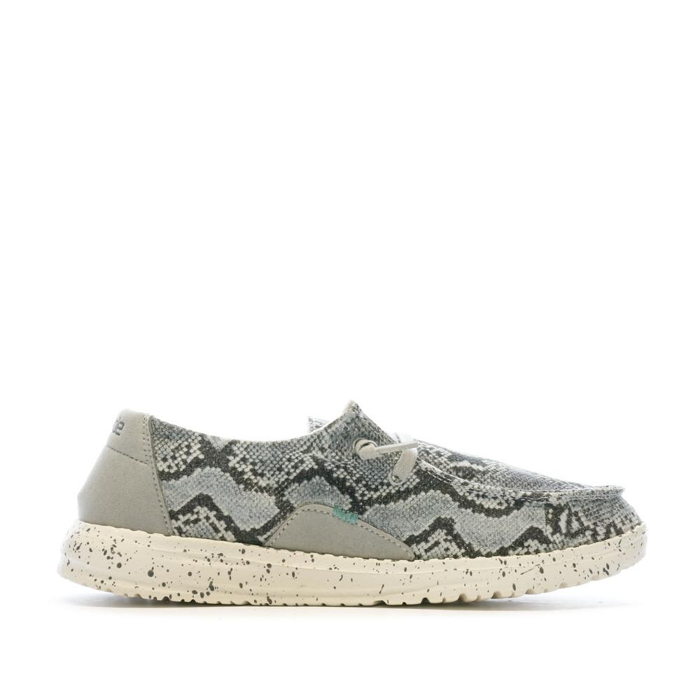 Hey Dude Chaussures Grises à Motifs Femme Hey Dude Wendy