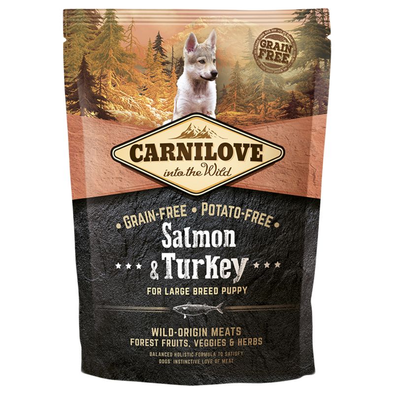 Carnilove Puppy Large saumon, dinde pour chiot