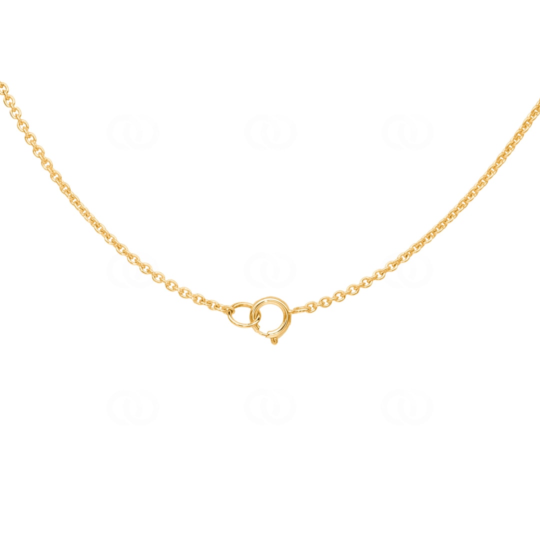 Collier 750/18 K Gelbgold mit Diamanten 0.10 ct H/si & Rubinen
