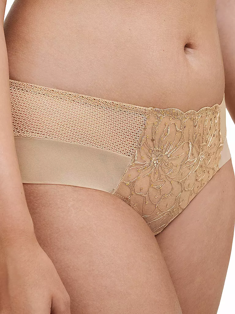 CHANTELLE Pants FLEURS SIGNATURE toffee sequins camel