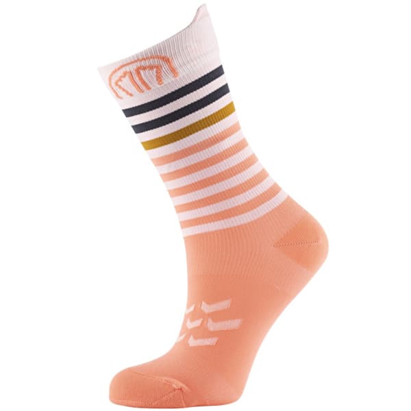 Chaussette running SIDAS RUN ANATOMIC LIGHT CREW W ROSE/BLANC