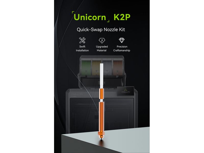 Creality Einhorn K2P Quick Swap Nozzle 0.6 Passend zum K2 Plus