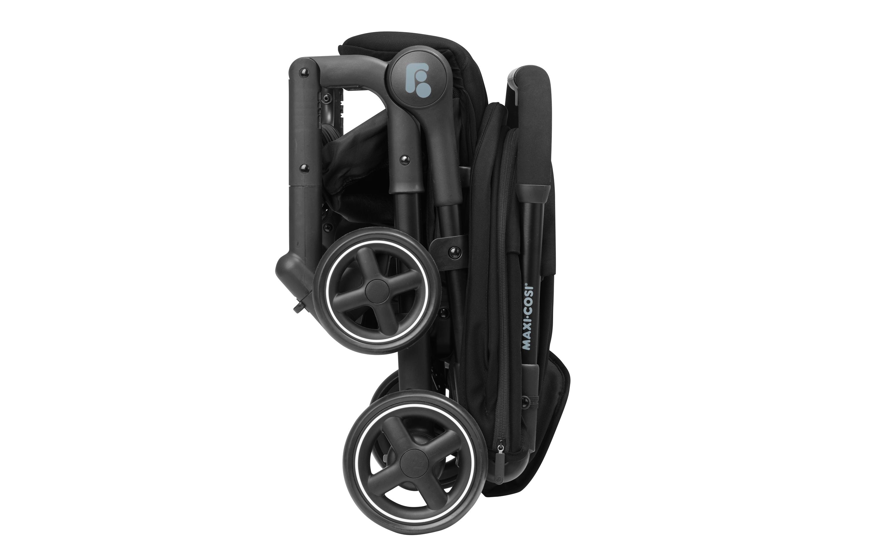Buggy Lara2 Schwarz<br>Kinderwagen für enge Räume und grosse Abenteuer
