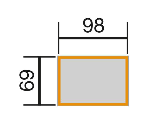 Weka Element-Hochbeet 669, ca. B100/H69/T71 cm