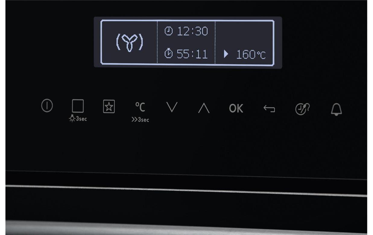 Einbaubackofen EB7GL4CN Schwarz/Silber A+<br>Backofen für den Einbau