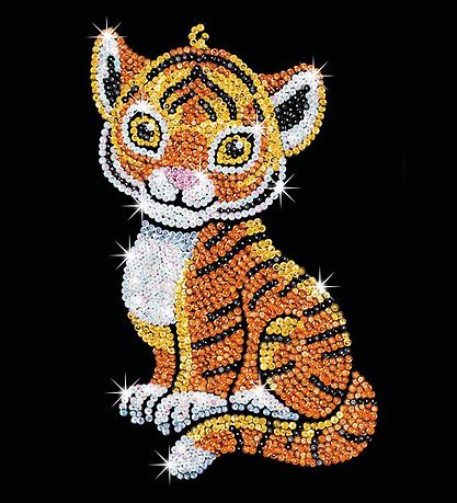 Sequin Art Paillettenbild - Tia - Tiger