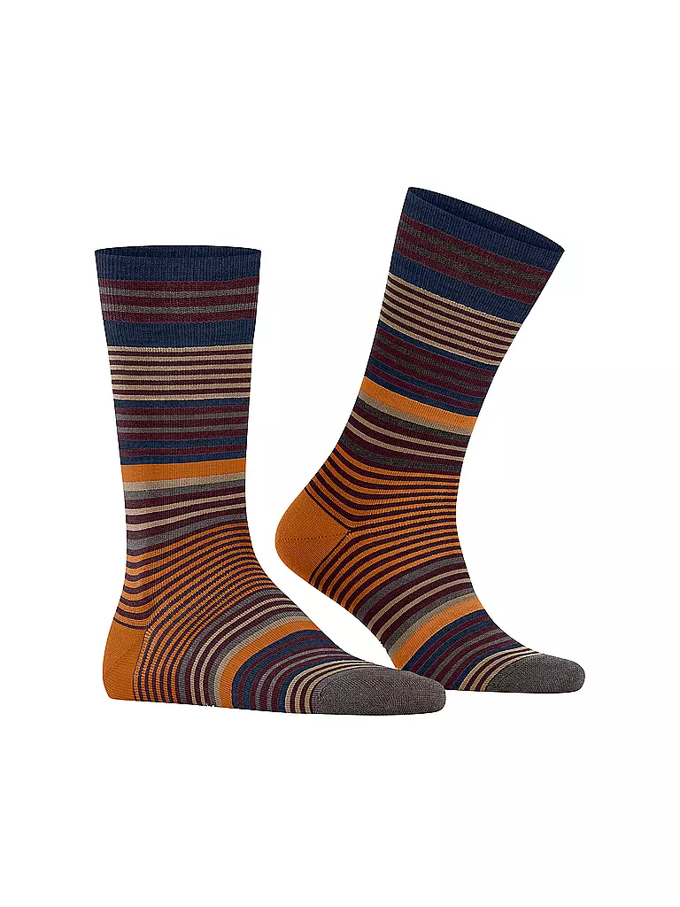 BURLINGTON Herren Socken STRIPE 40-46 henna braun