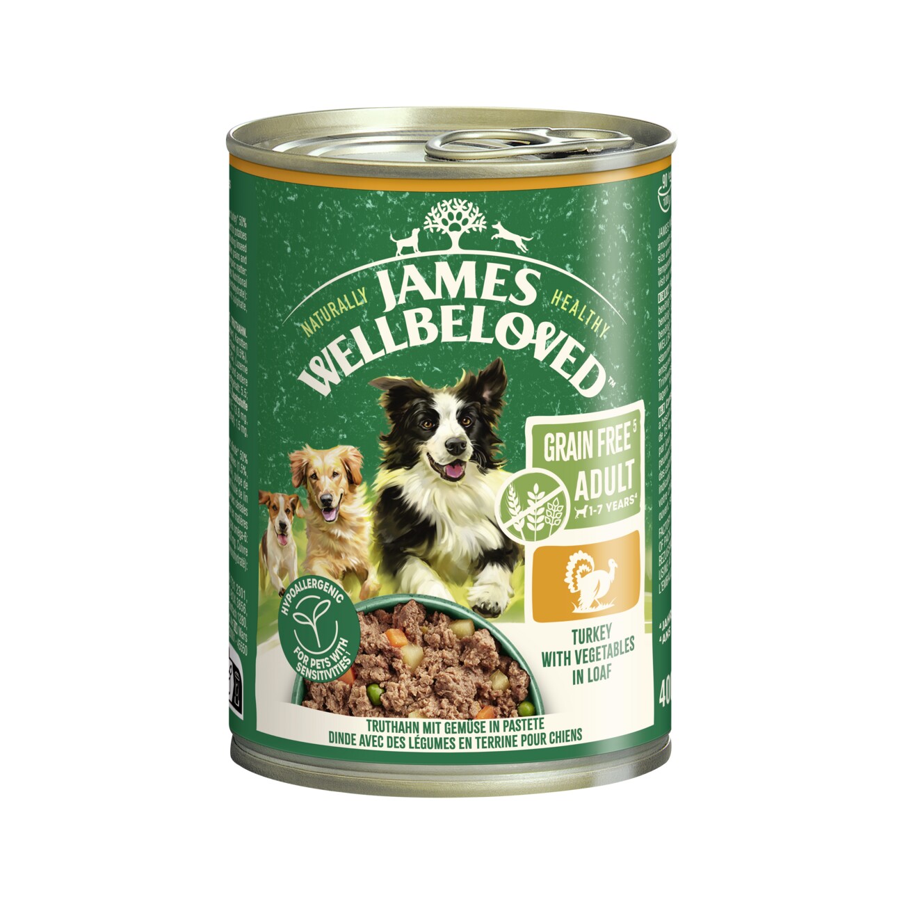 James Wellbeloved Truthahn Pastete (Getreidefrei) 400 g