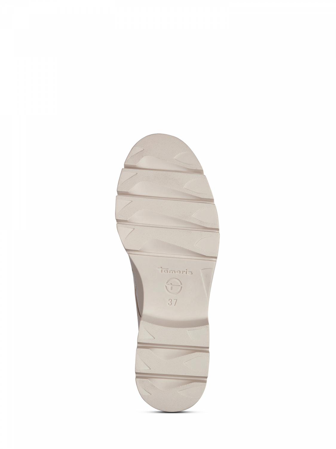 Tamaris Beige Patent Snøresko