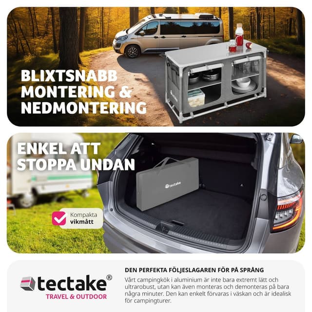 Campingskab Komfort med 4 rum