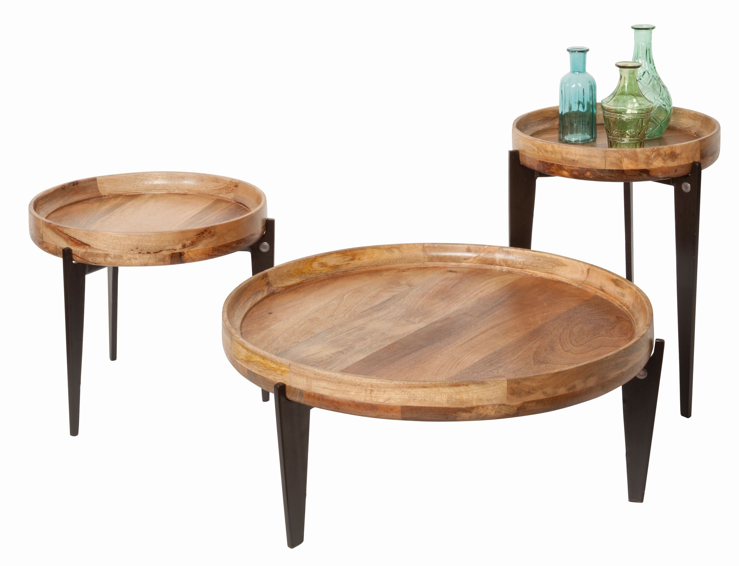 Beistelltisch Sofatisch Couchtisch Wohnzimmertisch Kaffeetisch Metall Holz Tisch