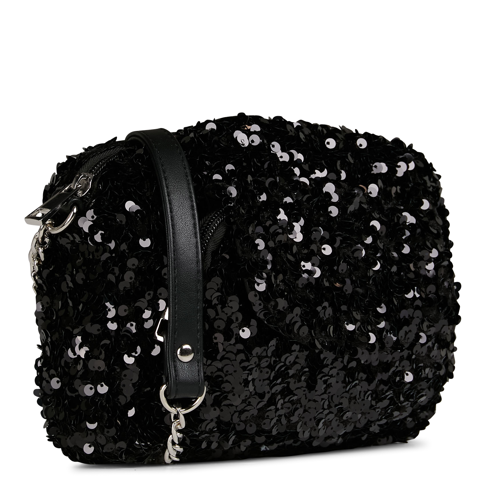 NAINA - Sac bandoulière à sequins | Noir
