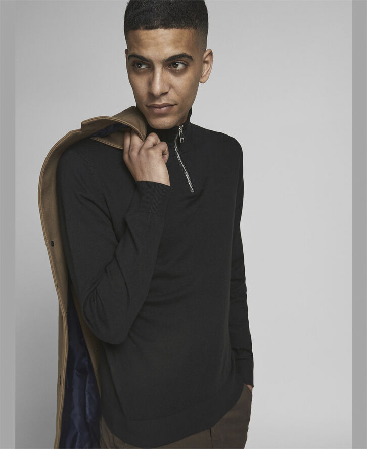 Jack & Jones JJEEMIL KNIT HALF ZIP NOOS Sort