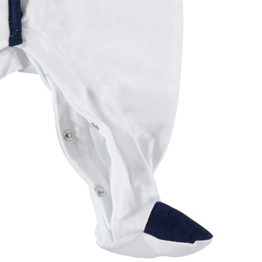 Lot de 2 dors-bien en coton print message et fraises - Blanc