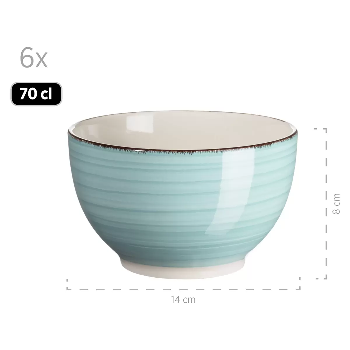 Geschirr-Set 30tlg. LUMACA türkis